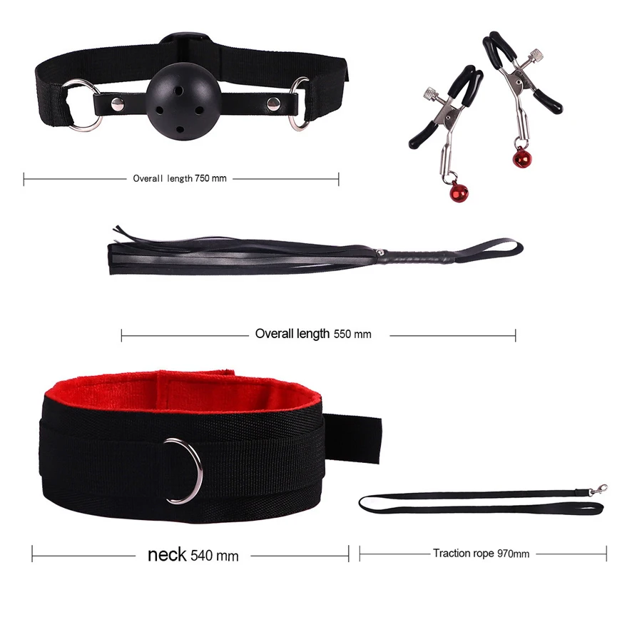 3 colors Exotic Sex Products For Adults Games Bondage Set BDSM Kits Handcuffs Sex Toys Whip