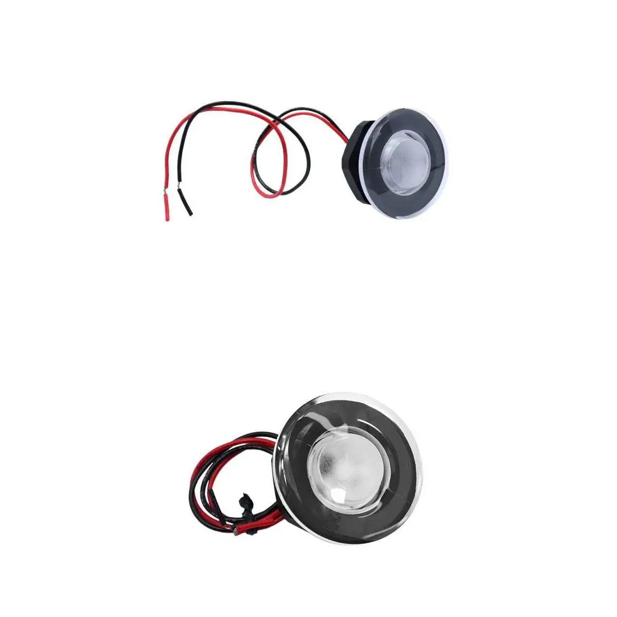 2-pack Waterproof Marine Boat Yacht LED Deck Step Stair Decor Lights 12V