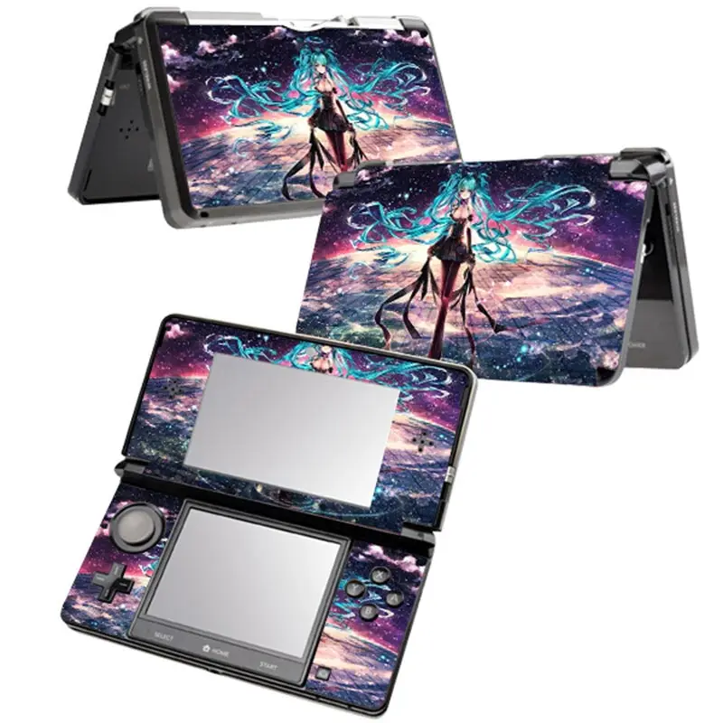 Cartoon design for 3DS Console Gamepad Protector Cover  For 3DS Sticker for nintend o 3ds pvc skin sticker 