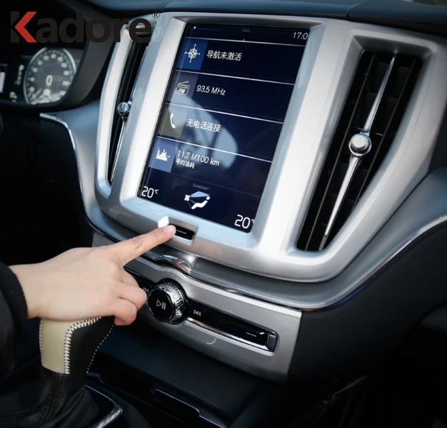 Для Volvo XC60 XC 60 SUV автомобильный аксессуар Центральная панель переключения передач декоративная накладка из углеродного волокна