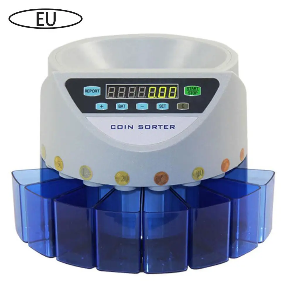 

Electronic Coin Sorter Coin Counter Counting Machine Custom Made For Countries Display The Total Value And Quantity