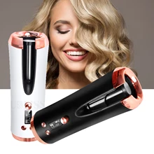 

Mini Wireless Hair Curler Automatic Portable Curling Wand for Travel USB Rechargeable Curly Iron Hair Curlers Rollers Machine
