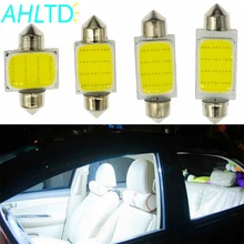 2 шт 12SMD Белая Гирлянда из початков купольные лампы для чтения 31 мм 36 мм 39 мм 42 мм 3 Вт светодиодные лампы для освещения салона автомобиля лампы интерьера DC 12 В