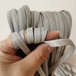 Tissage synthétique plat en rotin PE gris 8mm 500g, réparation de tricot, chaise Table canapé panier, décor de meubles de maison artisanal 