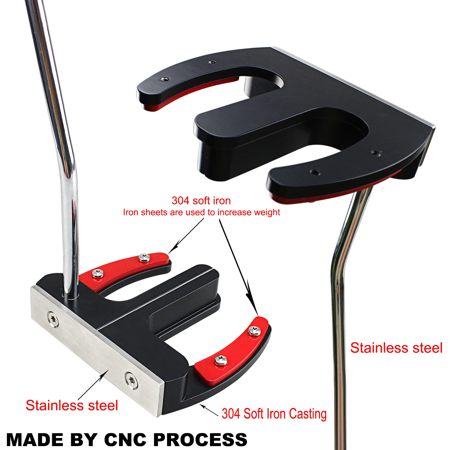 

CRESTGOLF Golf Clubs with Head Adjustable Weight and Stainless Steel Shaft for Man's and Women's Right Handed Golf Putters