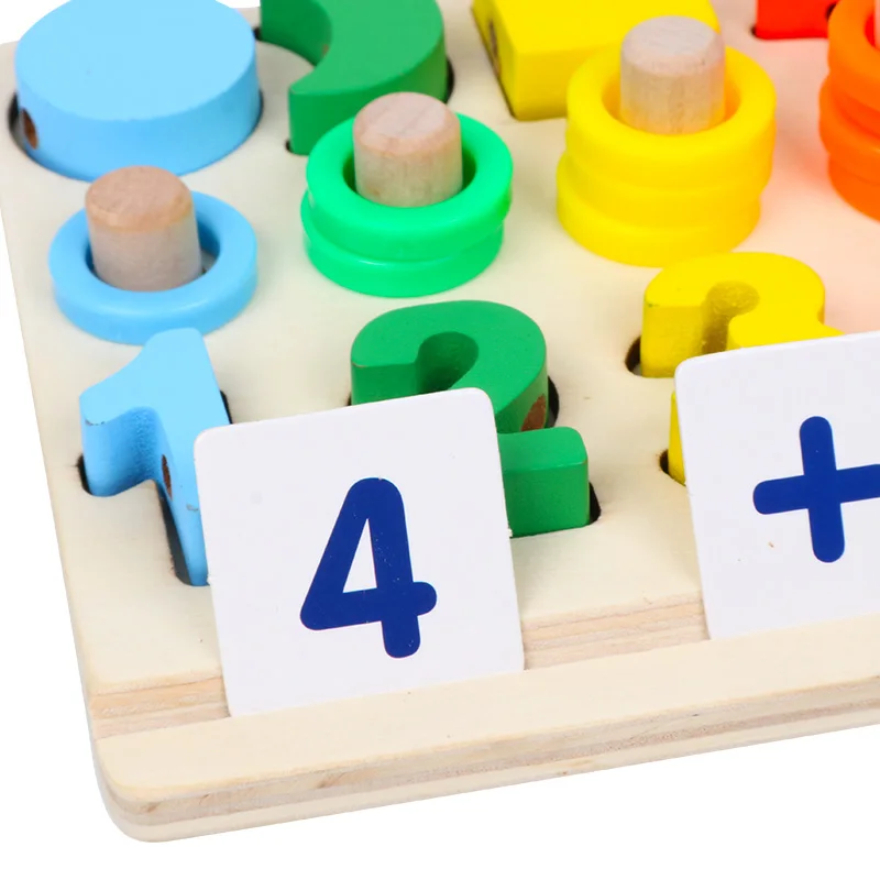 Детские обучающие игрушки многофункциональные логарифмические обучающие доски Монтессори Развивающие деревянные игрушки для детей Математические Игрушки