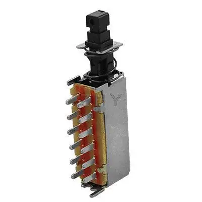 

10 Pcs PS42F09 4P2T 12 Pin Momentary Vertical Push Switch