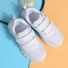 Детская обувь осенние детские повседневные кроссовки дышащая мягкая Волшебная наклейка спортивная обувь для бега