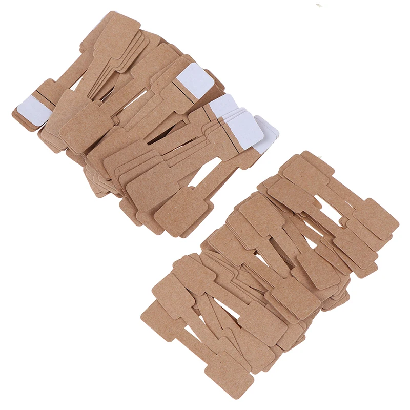 100/50pcs/bag Blank Paper Price Tags Stickers For Craft Necklace Ring Bracelet Price Labels Tags Display Jewelry Making Findings