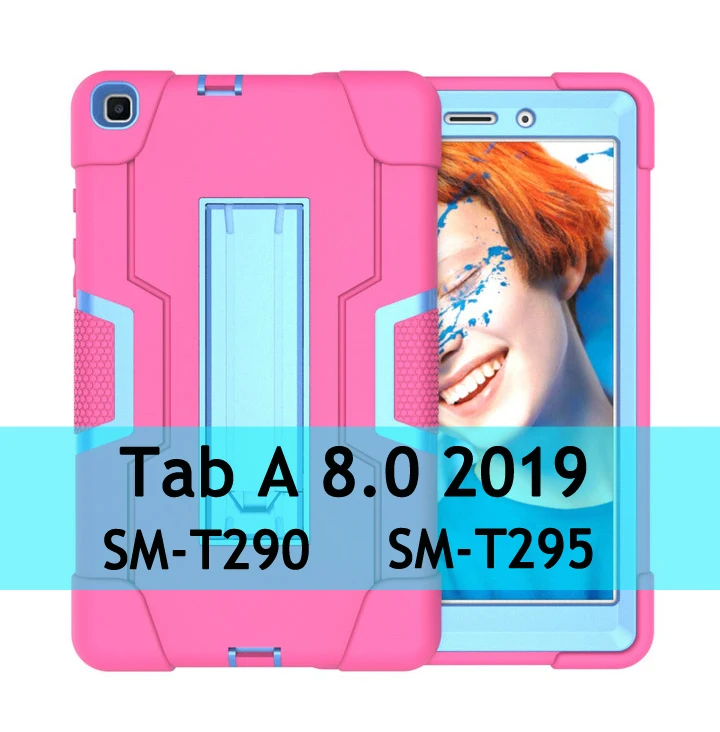 Для samsung Galaxy Tab A 8,0 чехол Tablet PC чехол на заднюю панель samsung Tab A8 чехол 8 8A SM-T290 SM-T295 SM-P200 P205 S Pen - Цвет: RRB for T290 T295