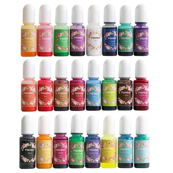 

Handmade Quick Drying Resin Pigment Jewelry Making Easy Dispersion 24 Colors Colorant Highly Concentrated DIY Crafts Odorless