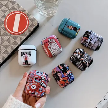 

Retro Graffiti Painting Case For Airpods 2/1 Cover Fashion Cartoon Silicone Bluetooth earphone earphone cover For Air pods Case