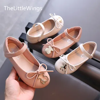 

Girls' shoes 2020 autumn new princess soft sole shoes 1-3-15 years old breathable fashion cute bowknot children's shoes
