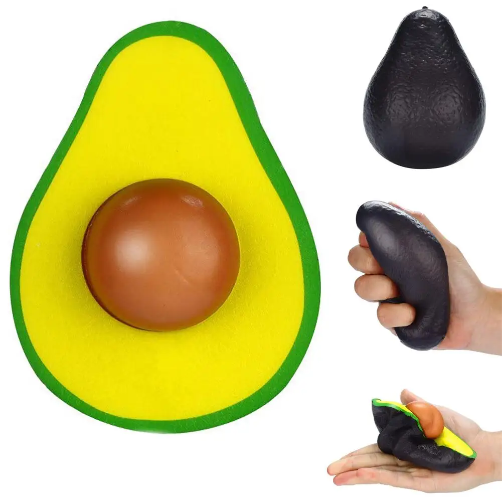 Мягкие имитированные фрукты авокадо медленно поднимающиеся Ароматические сжимаемые игрушки для снятия стресса удобные прикосновения, реалистичный вид сладкий smelling