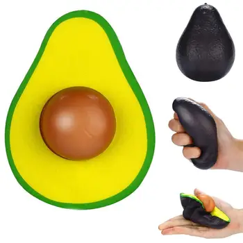 

Squishies Simulated Avocado Fruit Slow Rising Scented Squeeze Stress Relief Toy Comfortable touch, realistic look sweet smelling