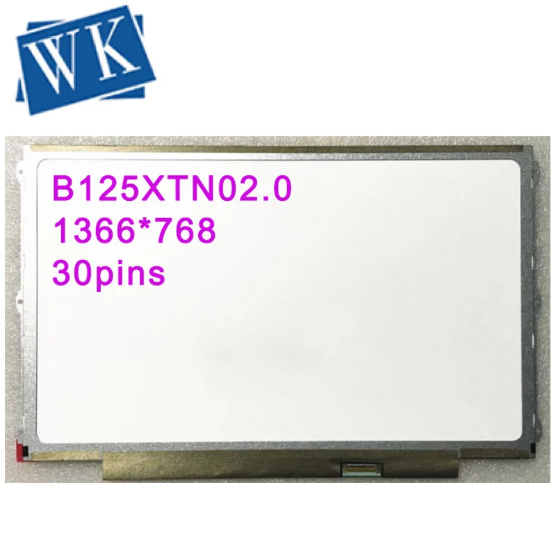 

Free shipping B125XTN02.0 LP125WH2-TPB1 HB125WX1-201 for Dell E7240 E7250 LCD Screen EDP 768 30 pin Left+right 3 screw holes
