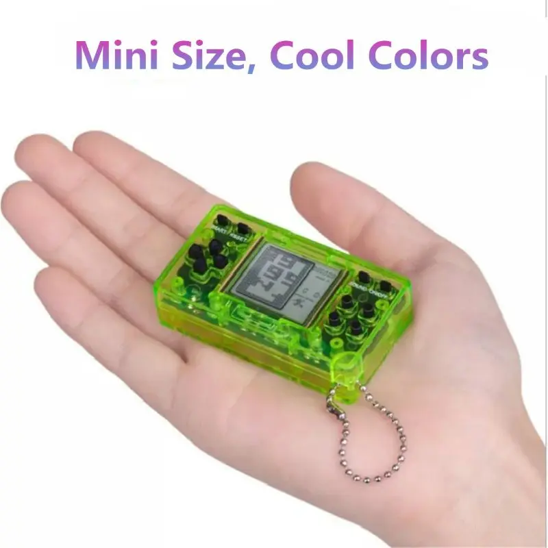 Прозрачный мини-Ручная игра для тетрис гоночная машинка-головоломка игра детская игрушка Ручные игры сумка кулон подарок