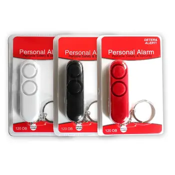 120dB Self Defense Anti-rape Device Dual Speakers Loud Alarm Alert Attack Panic Safety Personal Security Keychain Bag Pendanthot 1