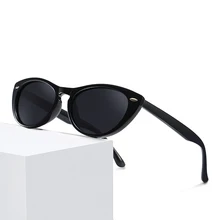 Cat Eye Polarized Sunglasses Female Fashion Small Frame Sun Glasses Lenses Simple Driving Eyewear For Women Sunglasses UV400