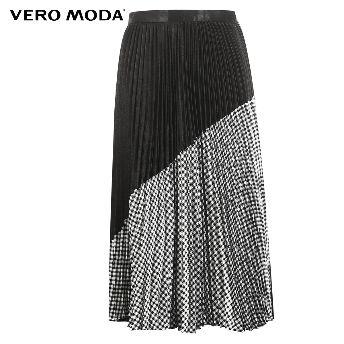 Vero Moda Женская клетчатая юбка средней длины с покрытием | 319116530