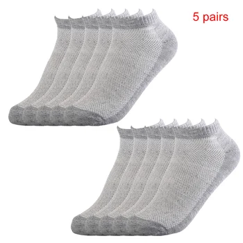 

Men Sports Socks Summer Outdoor Soft Breathable Walking Running Tennis Ankle Socks Low Cut Cotton Blend Socks #2