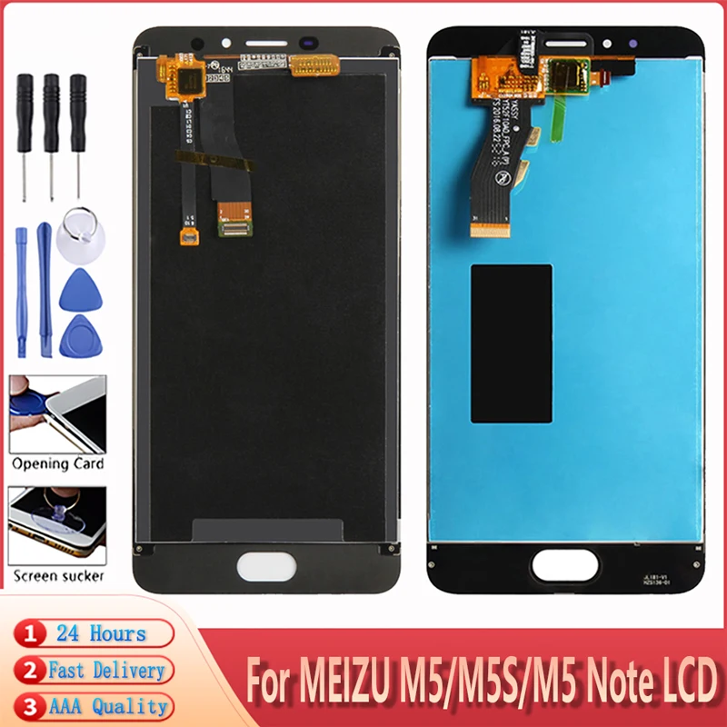 ЖК дисплей для MEIZU M5 M5S сенсорный экран с рамкой и дигитайзером в сборе замена