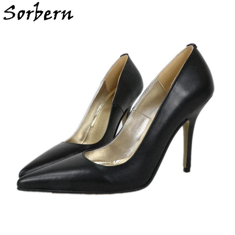 Sorbern快適10センチメートルヒール靴女性実画像olの靴ハイヒールハイヒールサイズ11ハイヒール女装 Aliexpress Shoes