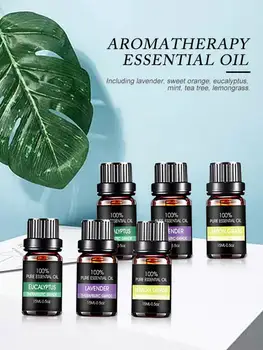 

6PCS Essential Oils SetNatural Organic Aromatherapy Fragrance Oils For Diffuser Humidifier Vaporizer 10ml/bottle