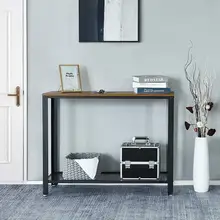 Entrance table Console Table Side Table Sideboards for Living Room Corridor Entryway Table Furniture Wood Desktop Metal Frame american country wrought iron wood console table desk side table living room entrance metal crafts