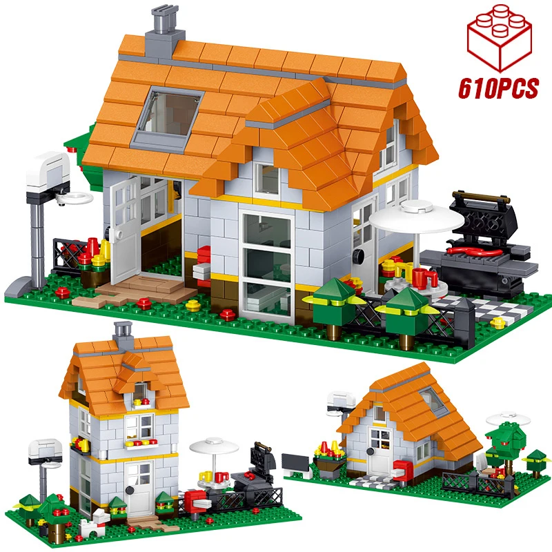 Лего Technic Creator land House Legoinglys Building архитектурные блоки домашний с садом подарок на