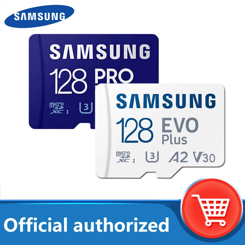 Micro SD карта памяти SAMSUNG EVO Plus 128 ГБ класс 10 скорость передачи данных до 130 м/с PRO 512 256 64