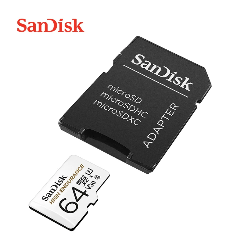 Карта памяти SanDisk 128 ГБ высокая выносливость Micro sd карта 128 ГБ UHS-I класс 10 U3 V30 Microsd TF/SD карта для мониторинга видео