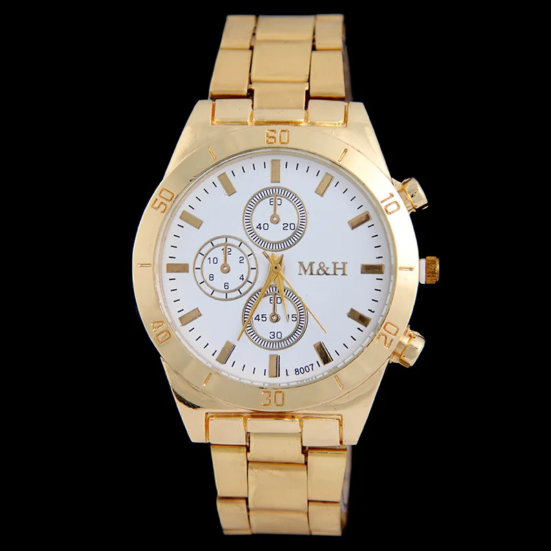 

Foreign Trade Hot Sales MH Fake Three Eye Fashion MEN'S Stainless Steel Watch Fashion Simple MEN'S Quartz Watch Currently Availa