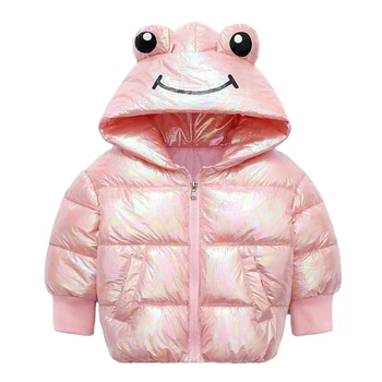 

Cute 2-6Y Winter children jacket Baby Girl Down jacket Kids Boys Fashion Shiny Coats Outerwear Hooded Winter Infant Girl Clothes