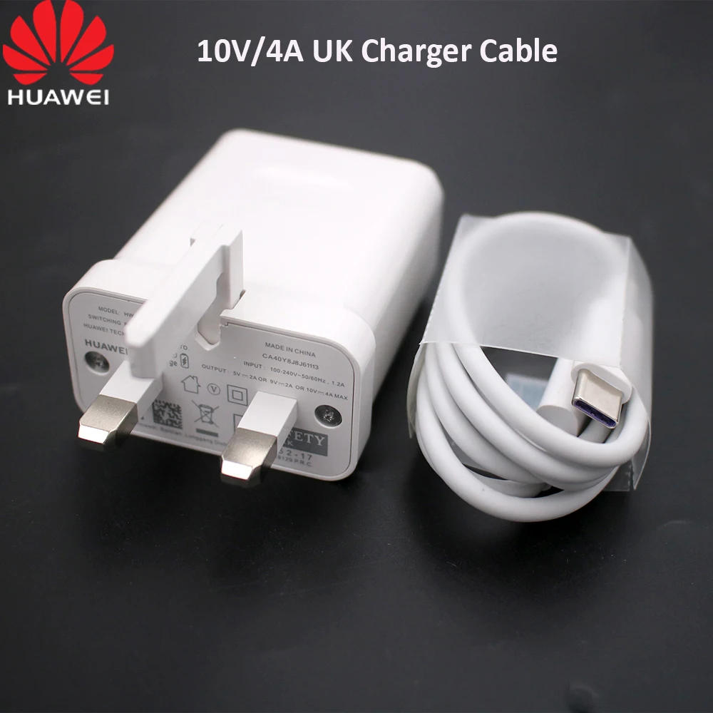 Оригинальное зарядное устройство Huawei 40 Вт 10 в/4 а адаптер стандарта