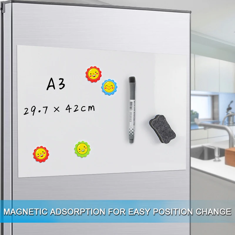 Yibai A3 Whiteboard Soft Fridge Home Kitchen Office Dry