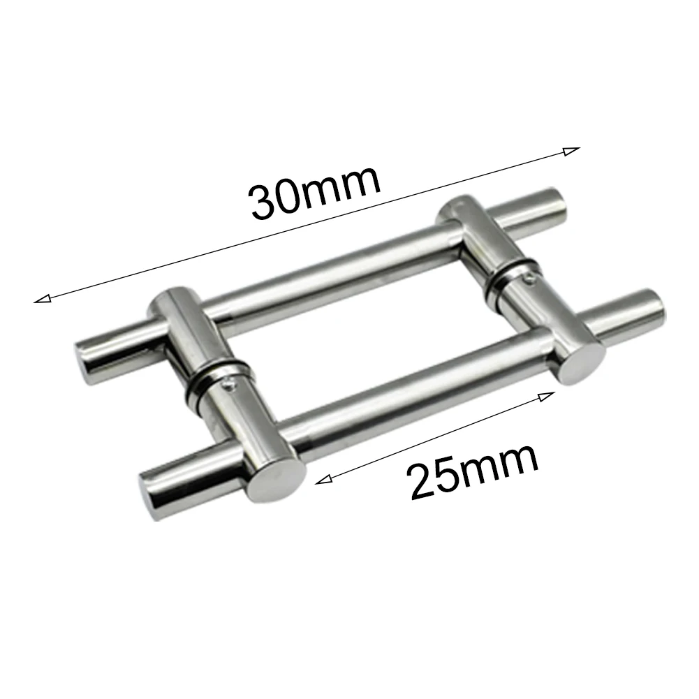 Аппаратные средства Push Pull нержавеющая сталь легко установить шаг Отверстия Регулируемая дверная ручка дом прочный универсальный отель вход Твердые