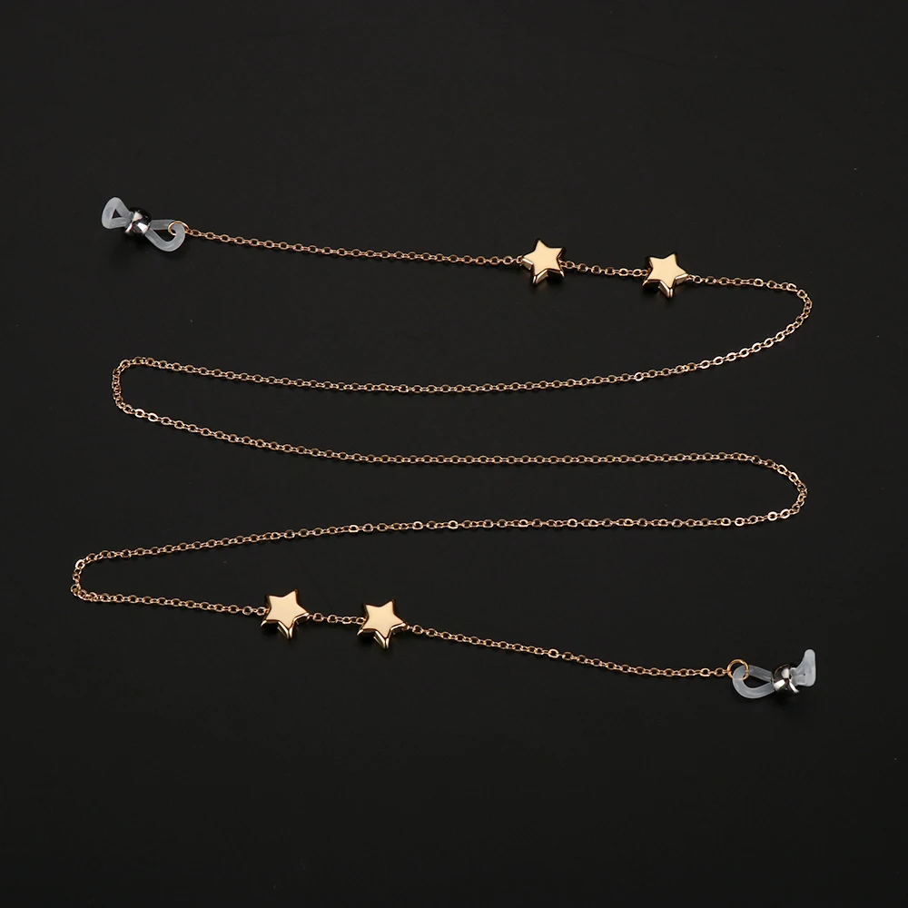 Style4 -Gold Новинка, модная цепочка для очков, очки, винтажная цепочка, держатель шнура, шнурок, ожерелье, аксессуары для очков 70 см - Цвет: Style4 -Gold