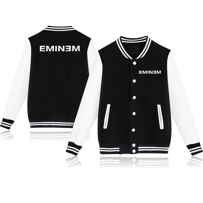Eminem куртка с принтом хлопковая куртка с капюшоном для мальчиков и девочек Спортивная повседневная куртка Толстовка для мужчин и женщин топы бейсбольные майки