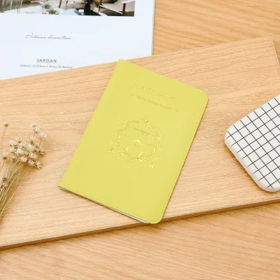 yellow Passport case Обложка для паспорта, высокое качество, для женщин, милая, модная, для пар, для путешествий, деловой, с отделением для паспорта, ПВХ, держатель для карт, ID, чехол для паспорта - Цвет: yellow Passport case