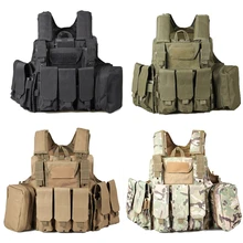 Тактический Многофункциональный Жилет Molle Airsoft Combat Vest US Army Releasable Plate Carrier Strike жилеты для охоты сверхмощное снаряжение для одежды