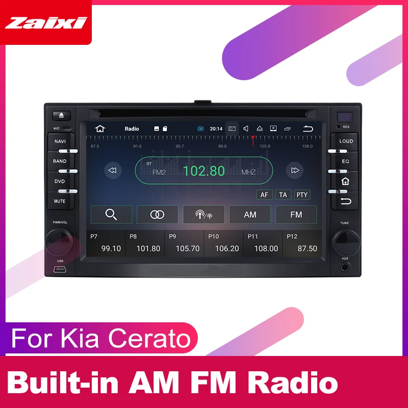 Автомобильный DVD плеер ZaiXi 2 DIN GPS навигация для Kia Cerato 2003 ~ 2008 Автомобильная
