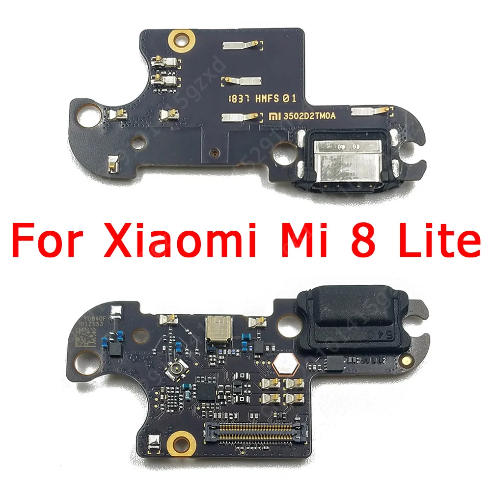 Оригинальная плата для зарядки Xiaomi Mi 8 Lite USB разъем PCB док-станция гибкий кабель