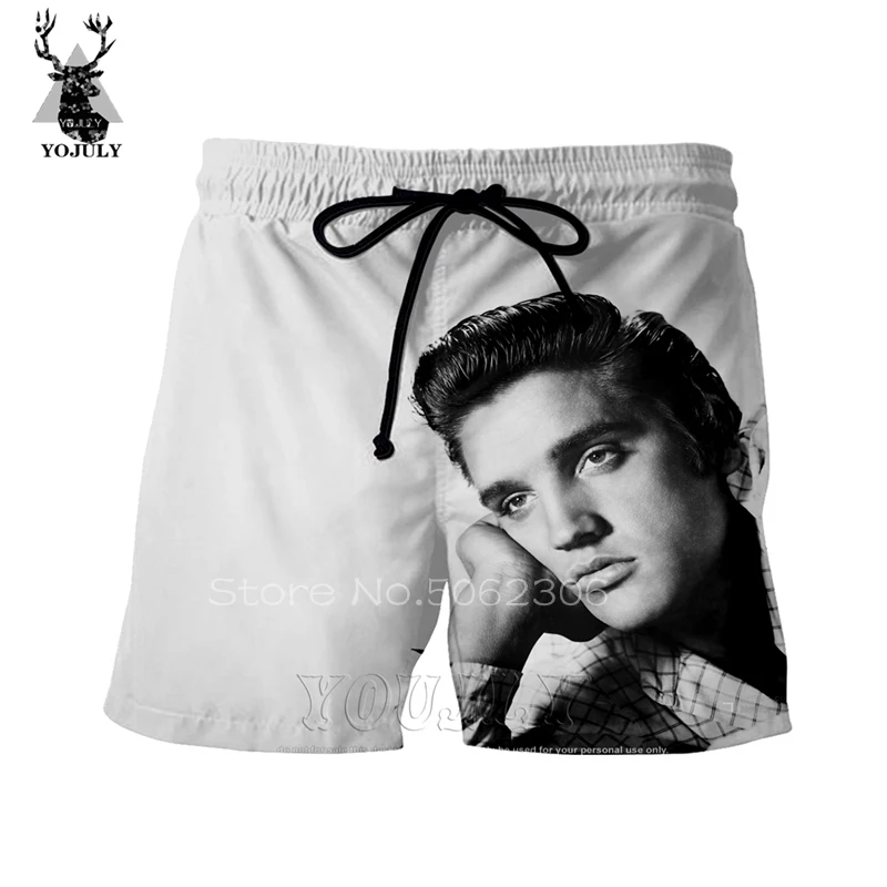 13 Elvis мужские шорты-бермуды masculina 3D Харадзюку мужские трусы летние спортивные штаны уличные хип-хоп камуфляжные шелковые короткие брюки sik - Цвет: 13