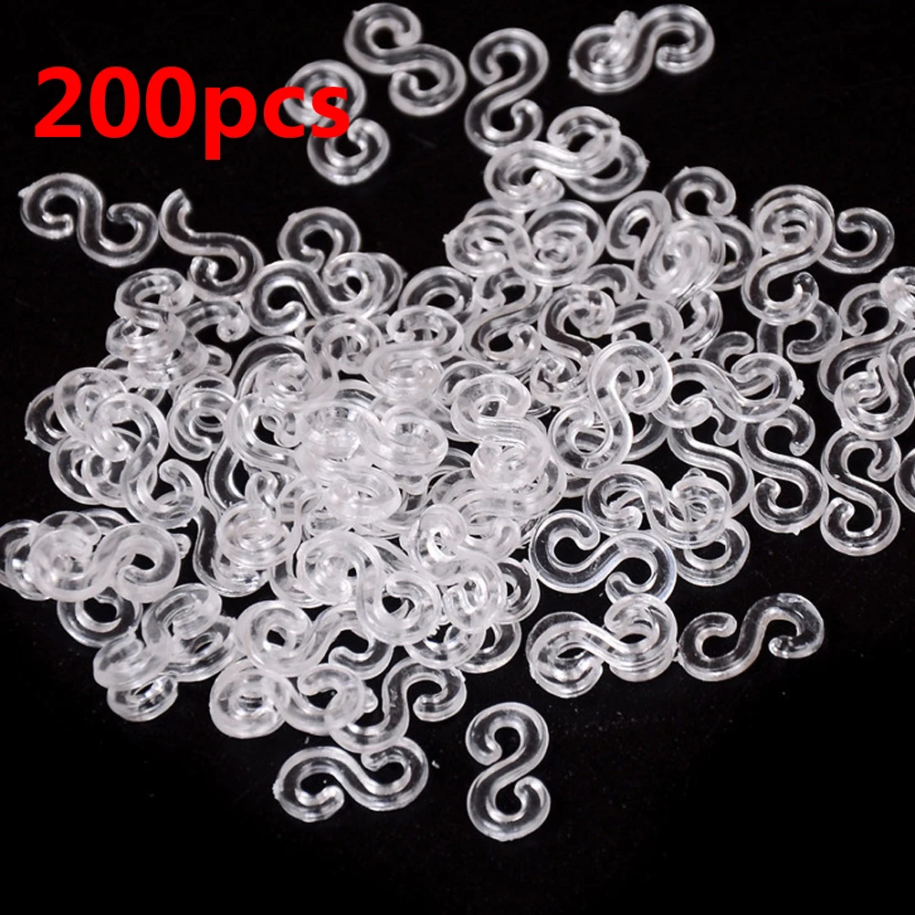 S Clips Rubber Band Clips 1000 Pieces Loom Rubber Band Clips Plastic Band  Clips Connectors Refills Bracelet Kit Clip for Loom Bracelets DIY Making  Refill Kit Clear