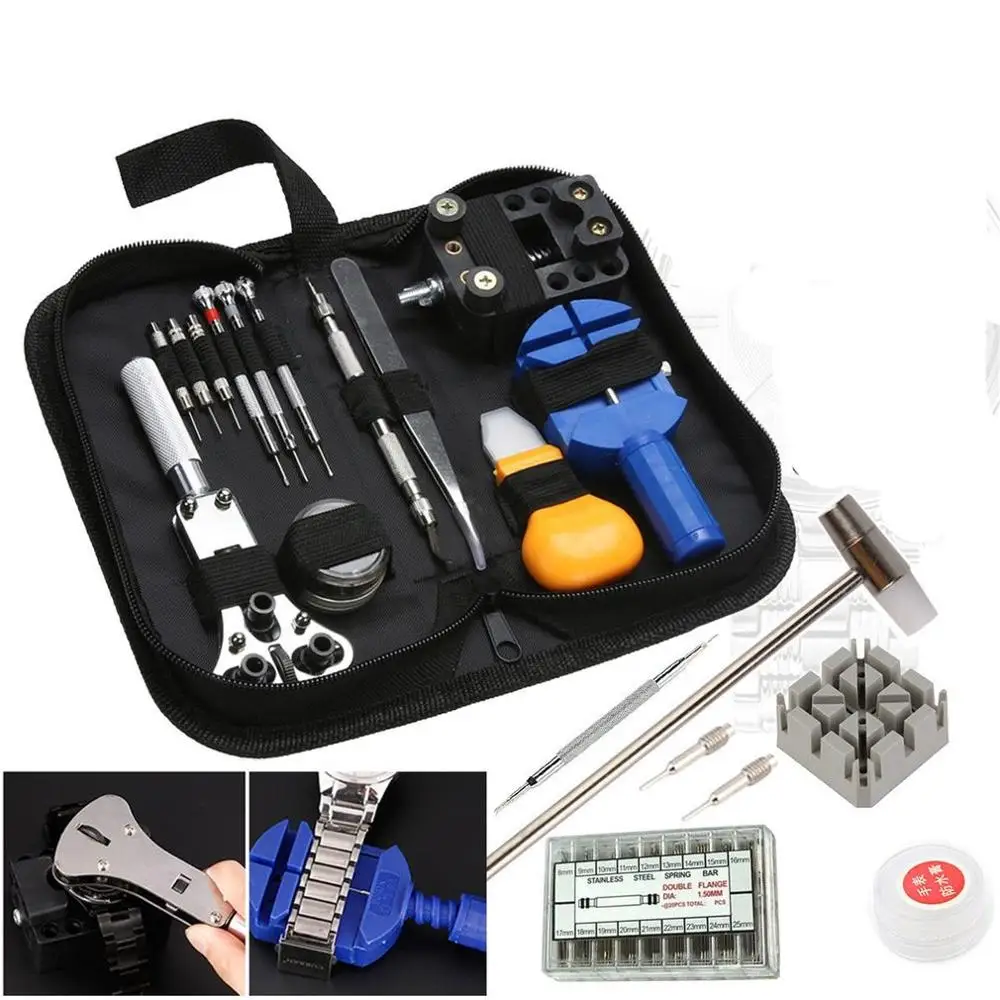 

Watch Repair tool Kit Watch Link Pin Remover Case Opener Spring Bar Remover Horlogemaker Gereedschap Repair WatchTool Kit
