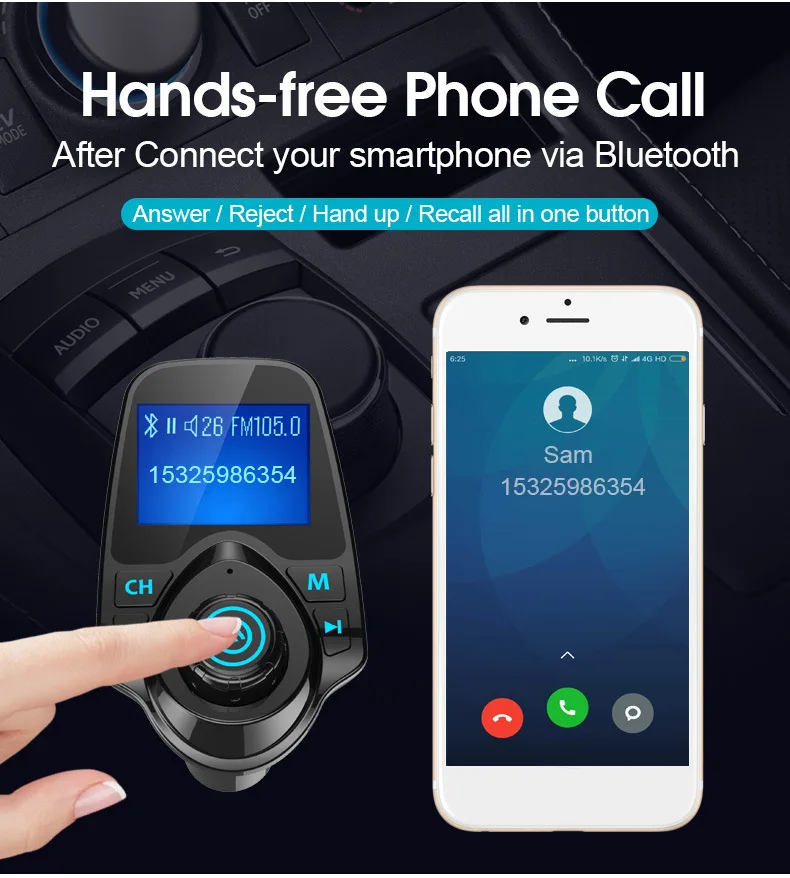 Автомобильный Bluetooth hands-free lossless mp3-плеер аудио и видео навигация fm-передатчик автозапчасти XC-72