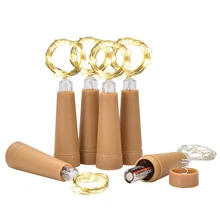 

10-1pcs 1M 2M Battery Operated Wine Bottle Cork String Light LED Fairy Decoration for Christmas Tree Wedding Party Garden Decor