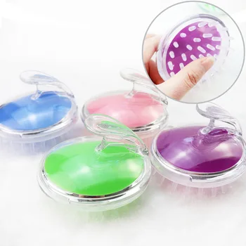 

1Pcs Transparent Scalp Massage Brush Creative Adult Kids Scratching Head Shampoo Comb Brush Household Bathing Supplies
