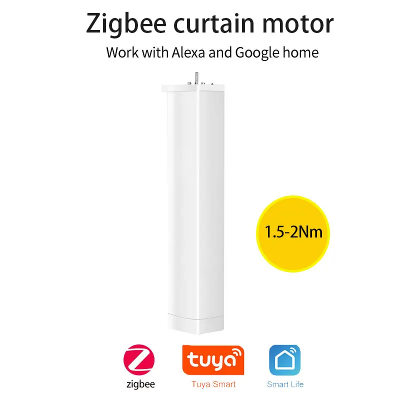 Tuya Smart Zigbee Electric Curtain Motor Motorized Curtain  Timing APP Remote  Alexa Google Home voice control for  smart home